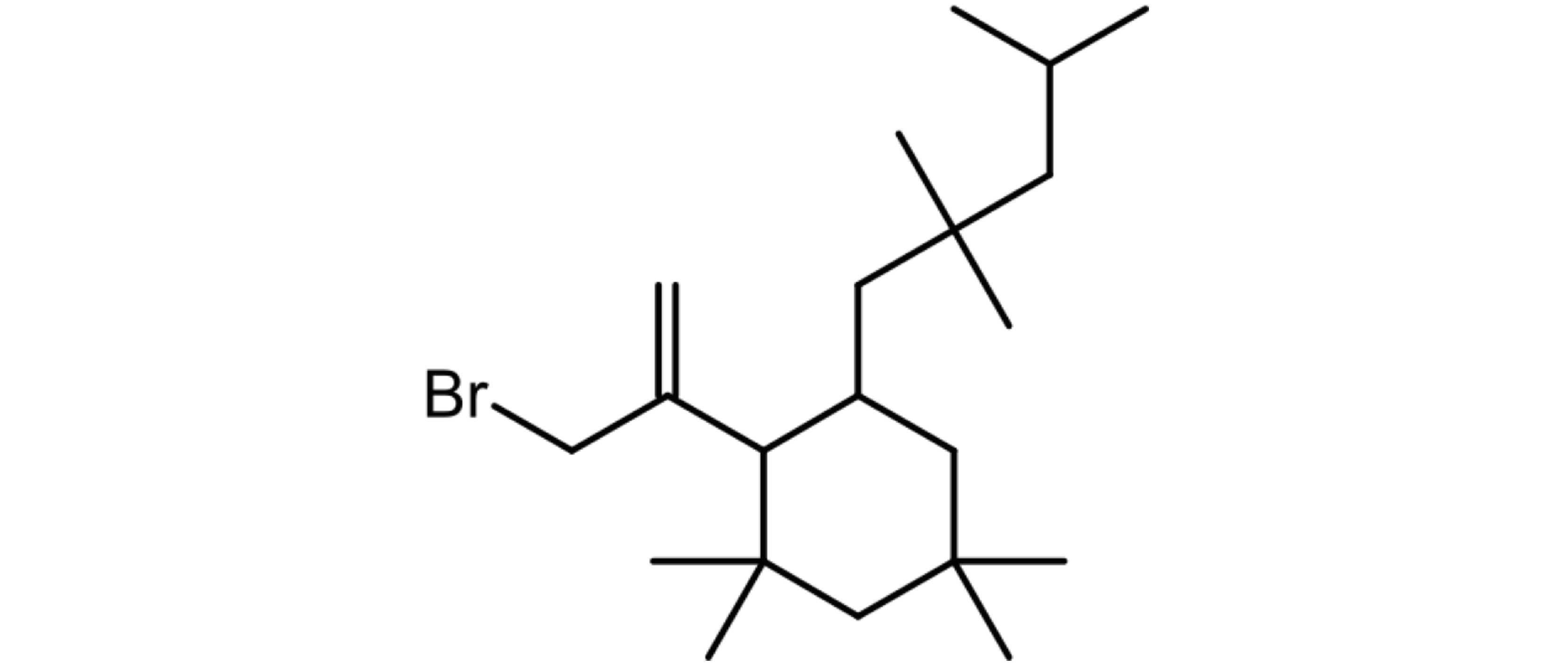 Figure 1. Typical GC-MS chromatogram of an isopropanol-water extract of bromobutyl rubber stopper. The labeled peaks indicate the presence of brominated and non-brominated elastomer oligomers.